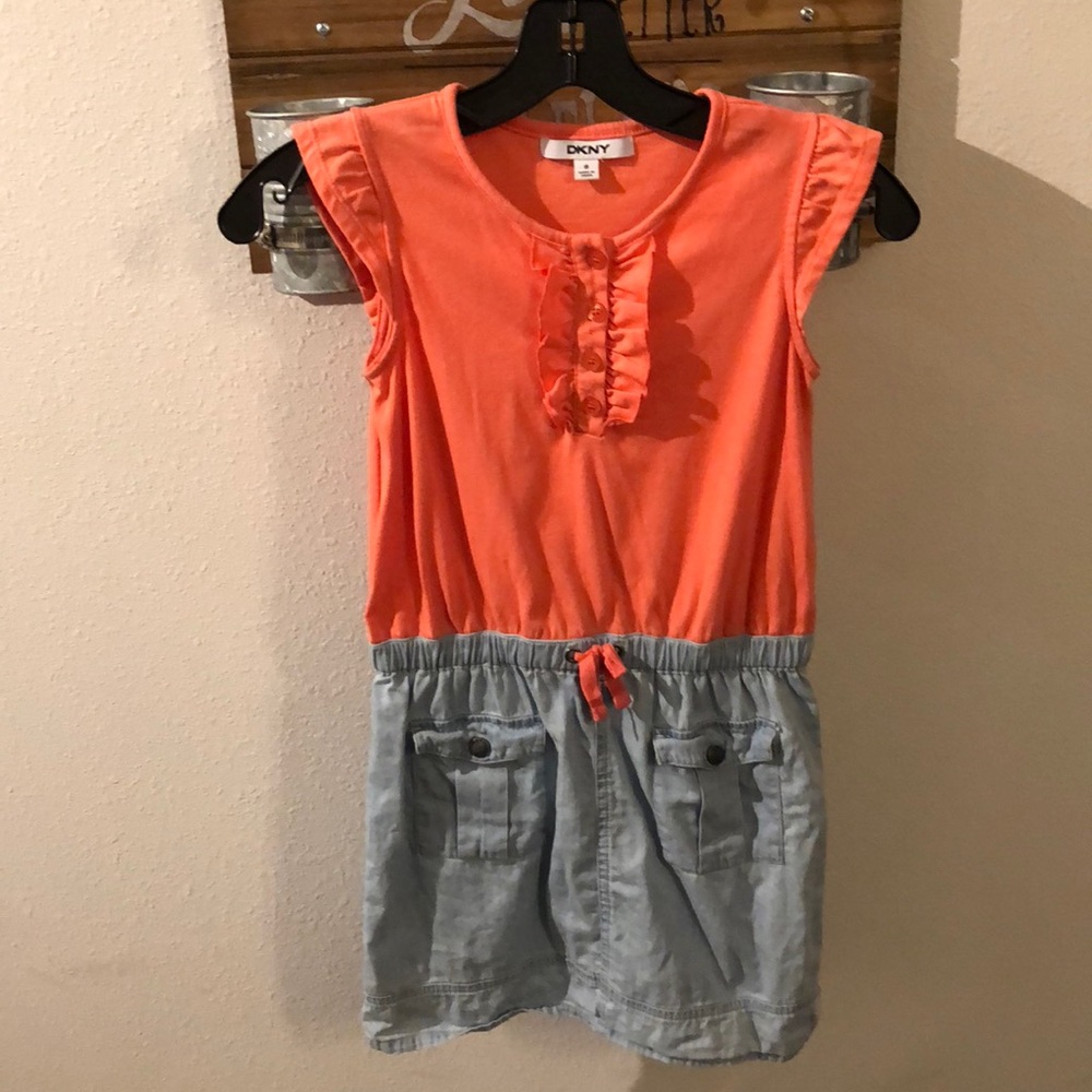 Little girls size 8 DKNY one piece dress